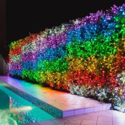 RGB lyskæder, sort, 250 lys 20m^twinkly