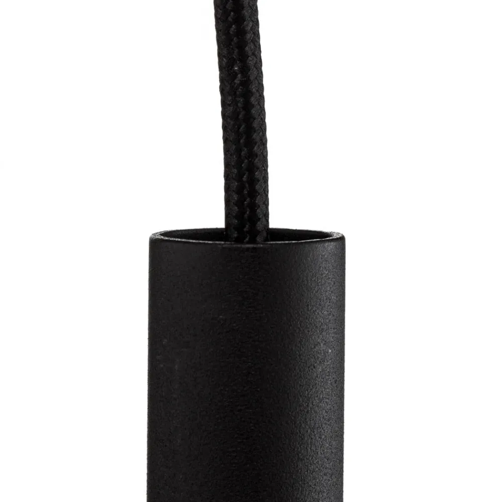 Tynd pendel, sort, tre lys, rondel^SOLLUX LIGHTING Discount