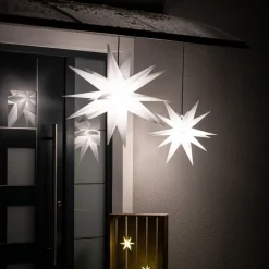 STERNTALER Udendørs dekostjerne XXL, 18 takker, Ø 80 cm hvid