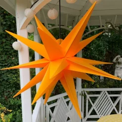 Udendørs dekostjerne XXL, 18 takker, Ø 80 cm gul^STERNTALER Online