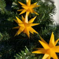 STERNTALER Udendørs LED-lyskæde med 9 stjerner, gul