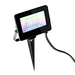 Heitronic Udendørs LED-spot Kingston med jordspyd, RGBW