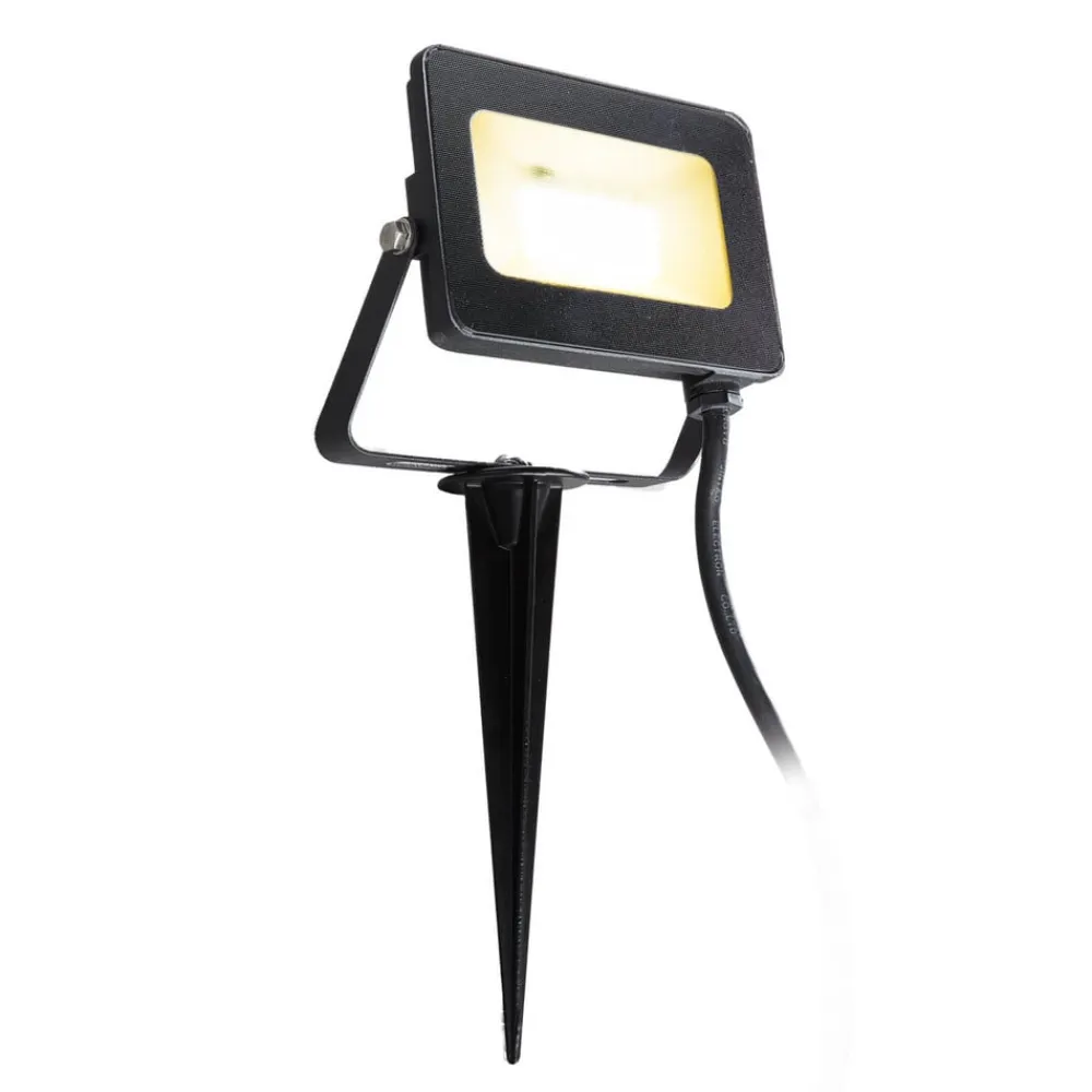 Heitronic Udendørs LED-spot Kingston med jordspyd, RGBW