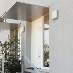 Udendørs LED-væglampe 046, bevægelsessensor, stål^LCD Outlet