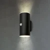 Briloner Udendørs LED-væglampe 3787015, sort, sensor, op/ned