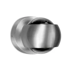 LCD Udendørs LED-væglampe, aluminiumsfarvet, up&down, CCT, dæmpbar