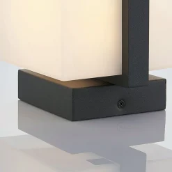 Udendørs LED-væglampe Auron, terningformet^Lindby Clearance