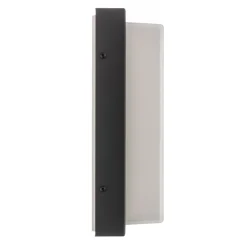 LCD Udendørs LED-væglampe Babett, stål, glas, sensor