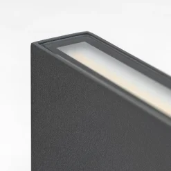 CMD Væglamper>Udendørs LED-væglampe 9060, 11 cm, antracit, IP54, op/ned