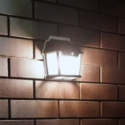 Udendørs LED-væglampe Filo Double, sort, IP44^Milagro Lighting Hot