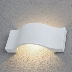 Udendørs LED-væglampe Jace, hvid^Lucande Sale