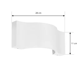 Udendørs LED-væglampe Jace, hvid^Lucande Sale