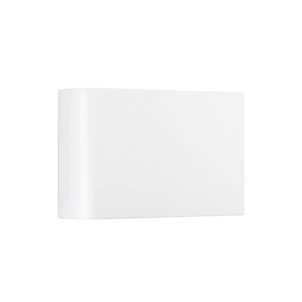 INTEC udendørs LED-væglampe KLEIN, hvid, bredde 16 cm, plast