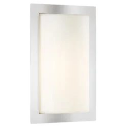 LCD Udendørs LED-væglampe Luis, stål, bevægelsessensor