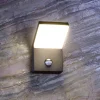 Deko-Light Væglampe Med Sensor|Væglamper>Udendørs LED-væglampe med sensor Tucanae, grå, højde 22 cm, IP54