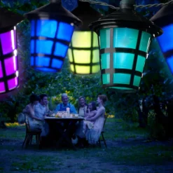 Konstsmide Season Dekorationsbelysning>Udendørs lyskæder, 20 farverige LED-lanterner