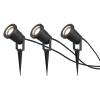 Udendørs spotlight Ubangi med jordspyd i sæt med 3 stk^Trio Lighting Online