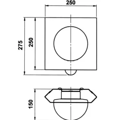 Albert Leuchten Udendørs væglampe 512 med sensor