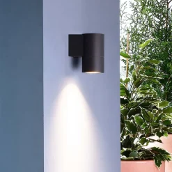 Udendørs væglampe Achernar 1 lyskilde down sortgrå^Deko-Light Sale