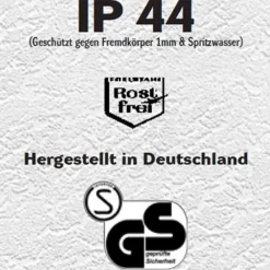 Udendørs væglampe Aqua Rain, stål^CMD Outlet