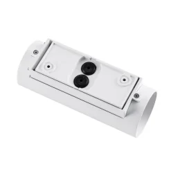 Deko-Light Udendørs væglampe CAN, hvid, 2 lyskilder, Ø 8 cm, IP65, metal, GU10