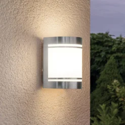 Udendørs væglampe Cerno, stål^EGLO