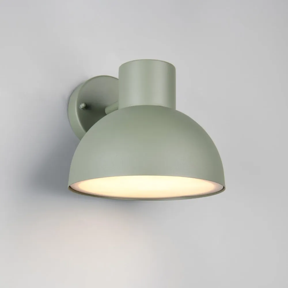 Trio Lighting Væglamper>Udendørs væglampe Elbe, grøn, trykstøbt aluminium, E27