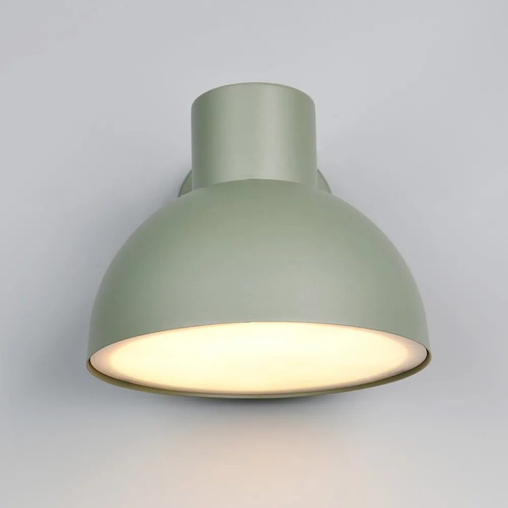 Trio Lighting Væglamper>Udendørs væglampe Elbe, grøn, trykstøbt aluminium, E27