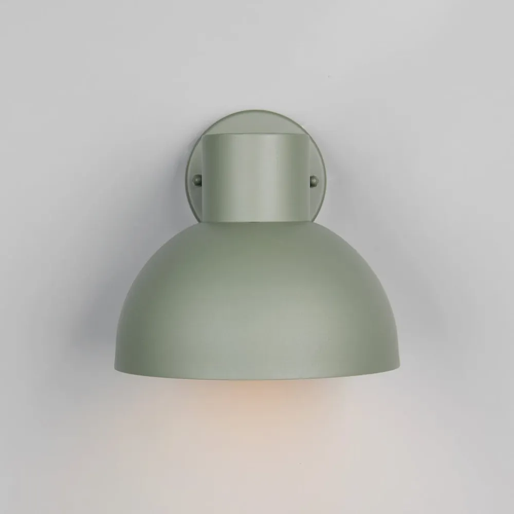 Trio Lighting Væglamper>Udendørs væglampe Elbe, grøn, trykstøbt aluminium, E27