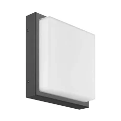 LCD Udendørs væglampe Ernest, grafit, E27, bevægelsessensor