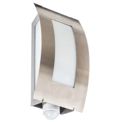 Udendørs væglampe firkantet i stål med sensor^CMD New