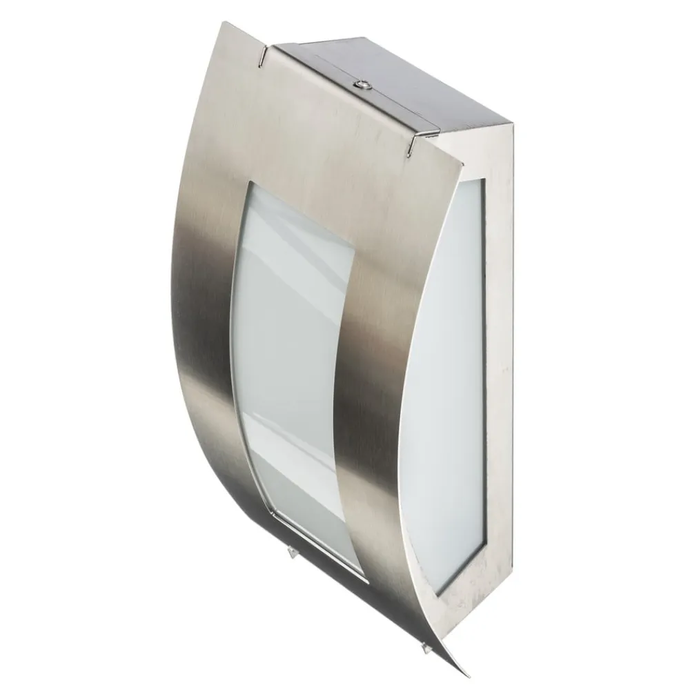 Udendørs væglampe firkantet i stål med sensor^CMD New