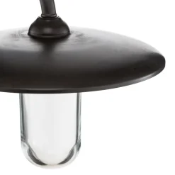 Moretti Luce Udendørs væglampe Golfo bruneret messing glas klar