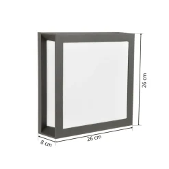 Udendørs væglampe Henry, antracit IP44^ORION Online