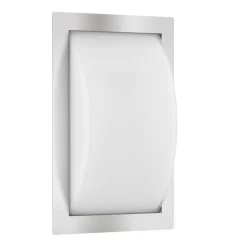 Udendørs væglampe Ivett E27 stål med bevægelsessensor^LCD Discount