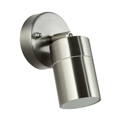 Udendørs væglampe Jandy down, drejelig, rustfrit stålfarve, metal^Brilliant Best