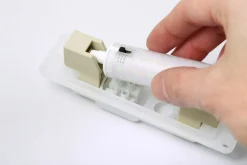 Udendørs væglampe Lorenza sort/klar 26 cm, R7S CCT kunstharpiks^Fumagalli Discount