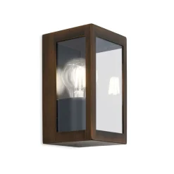 ORION Væglamper>Udendørs væglampe Lumina, rust-sort, stål, glas, IP44