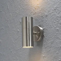 Konstsmide Udendørs væglampe Modena, stål, 2 lyskilder