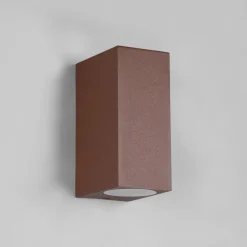 Trio Lighting Udendørs væglampe Roya, 2-flammet, kantet, rust