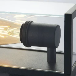 Udendørs væglampe Susanne, kantet med glas^Lindby Online