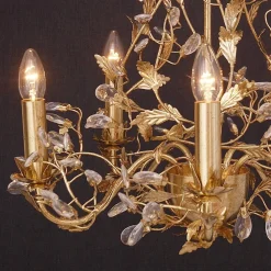 Udsøgt Buono lysekrone i guld med fem lys^Holländer New