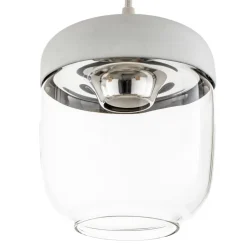 UMAGE Acorn hængelampe, hvid/stål, 2 lyskilder