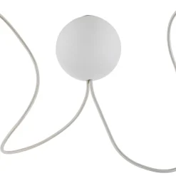 UMAGE Acorn hængelampe, hvid/stål, 2 lyskilder