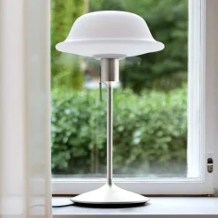 UMAGE Bordlamper>Butler bordlampe glasskærm, stålfod
