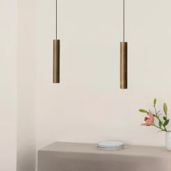 UMAGE Chimes hængelampe, mørk eg