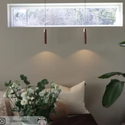 UMAGE Chimes hængelampe, mørk eg