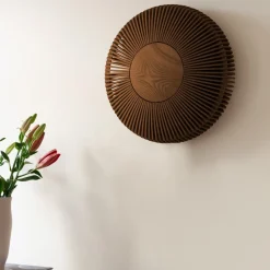 UMAGE Væglamper|Væglamper>Clava up væglampe, Ø 49 cm, mørkt træ