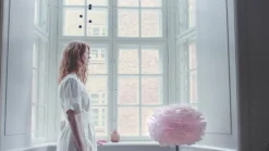 Eos mini bordlampe, hvid/messing^UMAGE