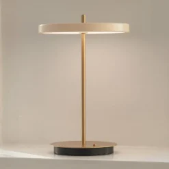 LED-bordlampe Asteria Move perlehvid/messing 31cm^UMAGE Sale